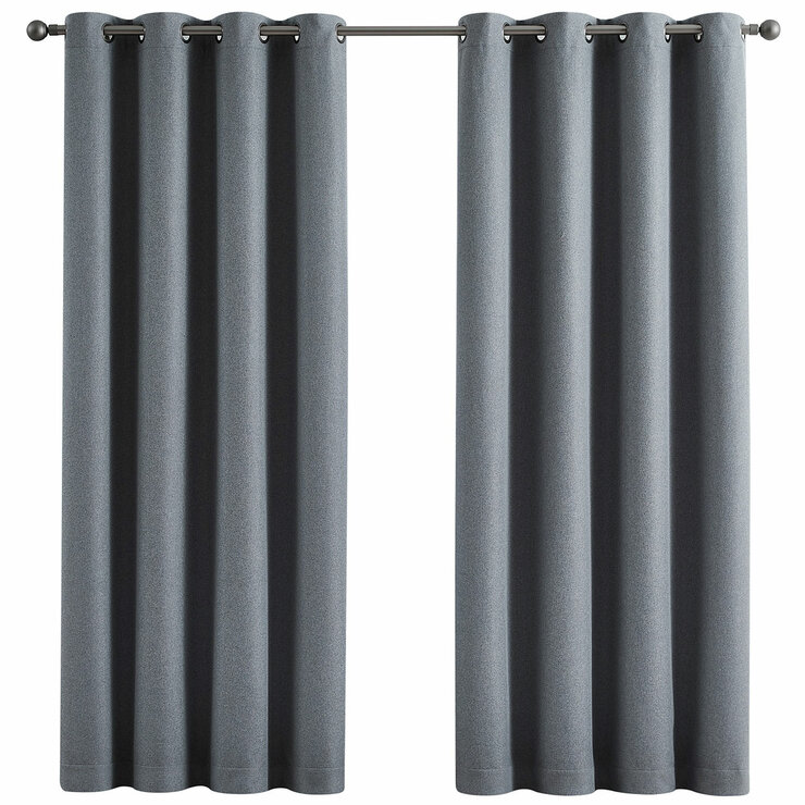 Piper Blackout Curtain Window Panel 2 Pack Denim Blue