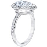 2.38ctw Cushion Halo Ring