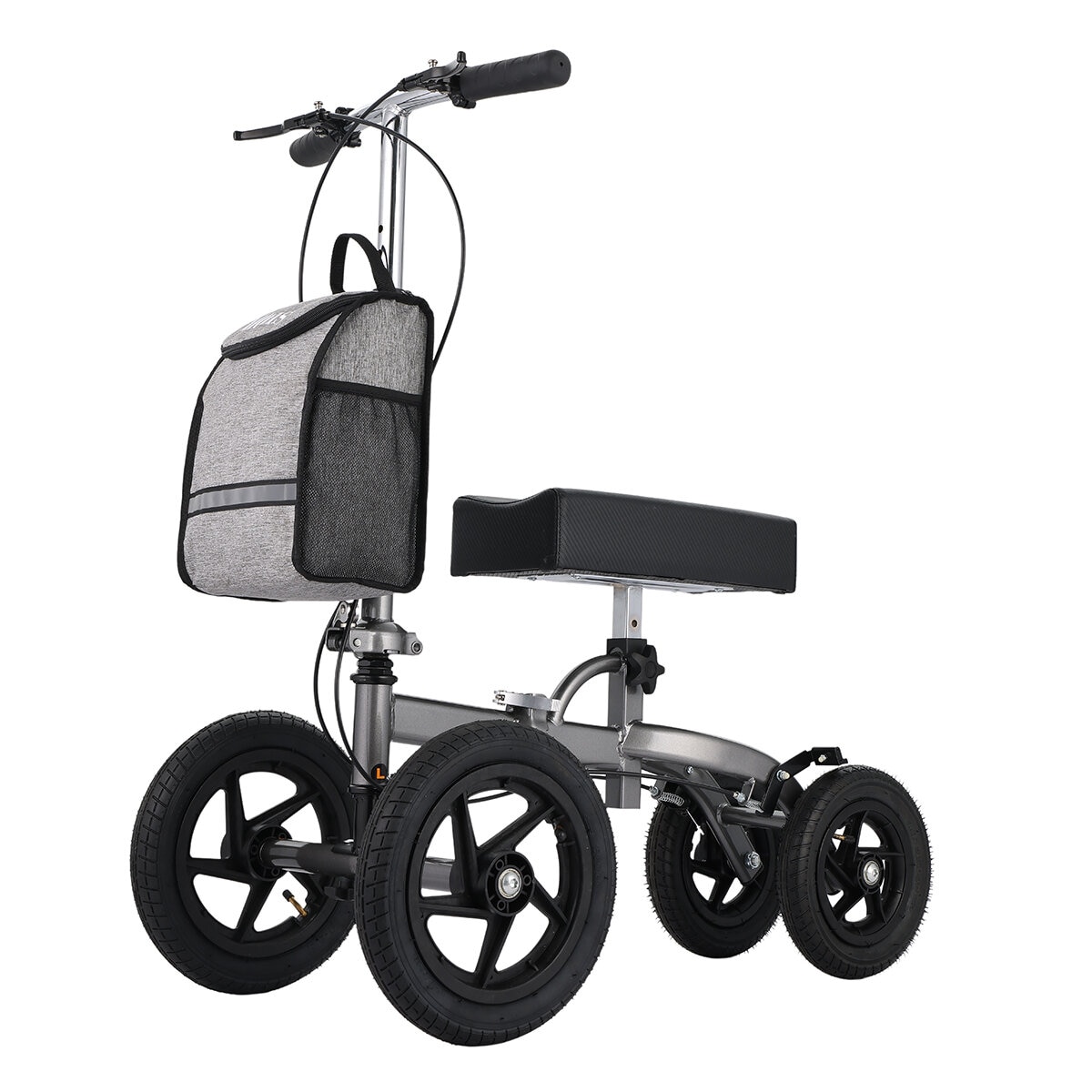 Altus Knee Scooter Walker Pneumatic Tires Titanium
