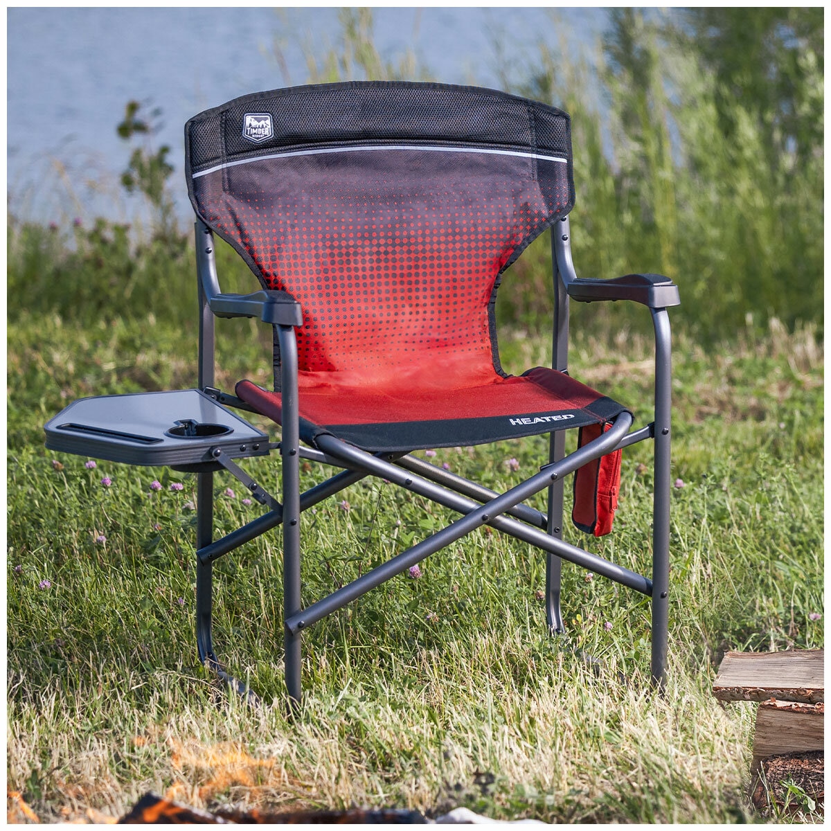 Timber Ridge Heated Chair With Side Table