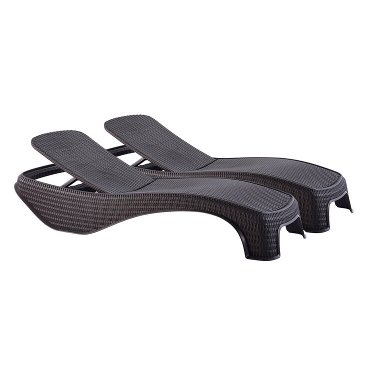 Keter Atlantic Sun Lounger Graphite Set 2 Piece Keter Atlantic Sun Lounger Graphite Set 2 Piece