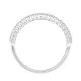 18KT White Gold 0.23ctw Diamond Prong Set Band Ring/