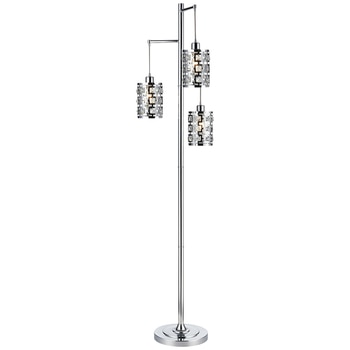 Bridgeport Designs Hampton 3 Arm Floor Lamp 46.7 x 185.4cm
