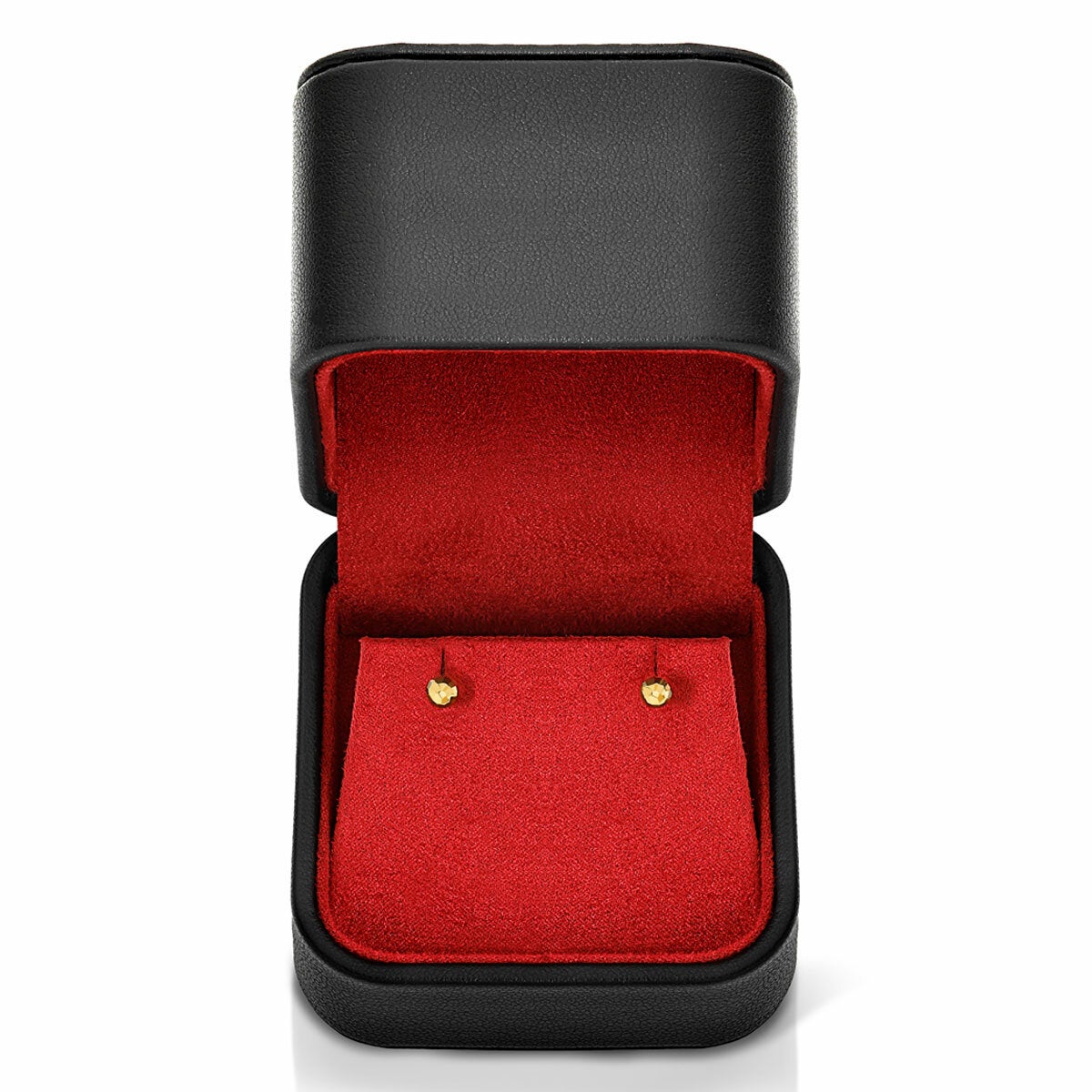 18K Yellow Gold Diamond Cut Ball Stud Earrings