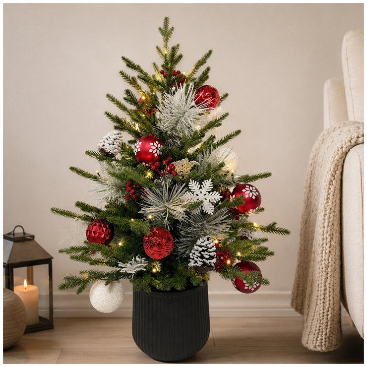 CGH 91.44cm Pre-Lit Decorated Pine Tree CGH 91.44cm Pre-Lit Decorated Pine Tree