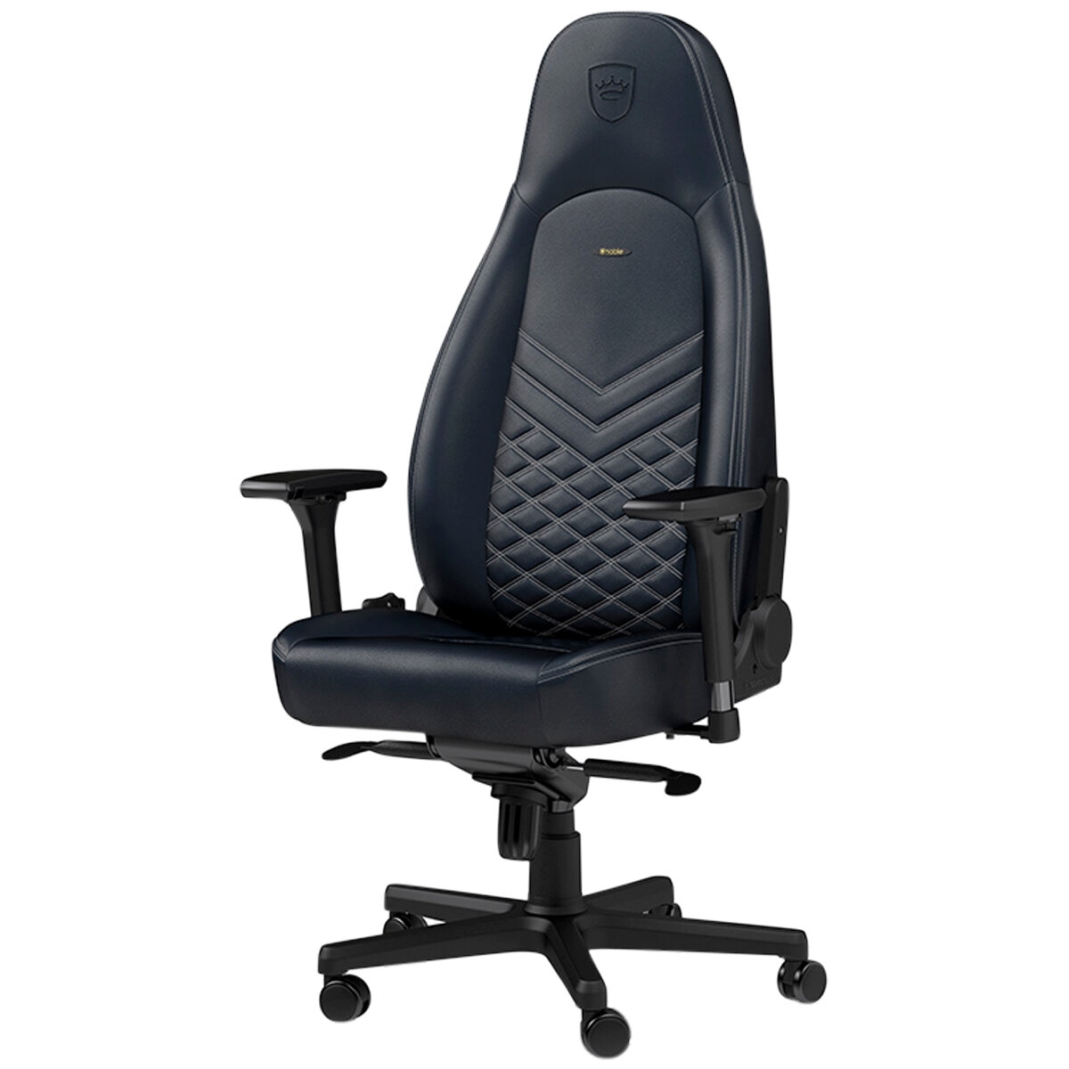 Noblechairs ICON Gaming Chair Real Leather Midnight Blue Graphite