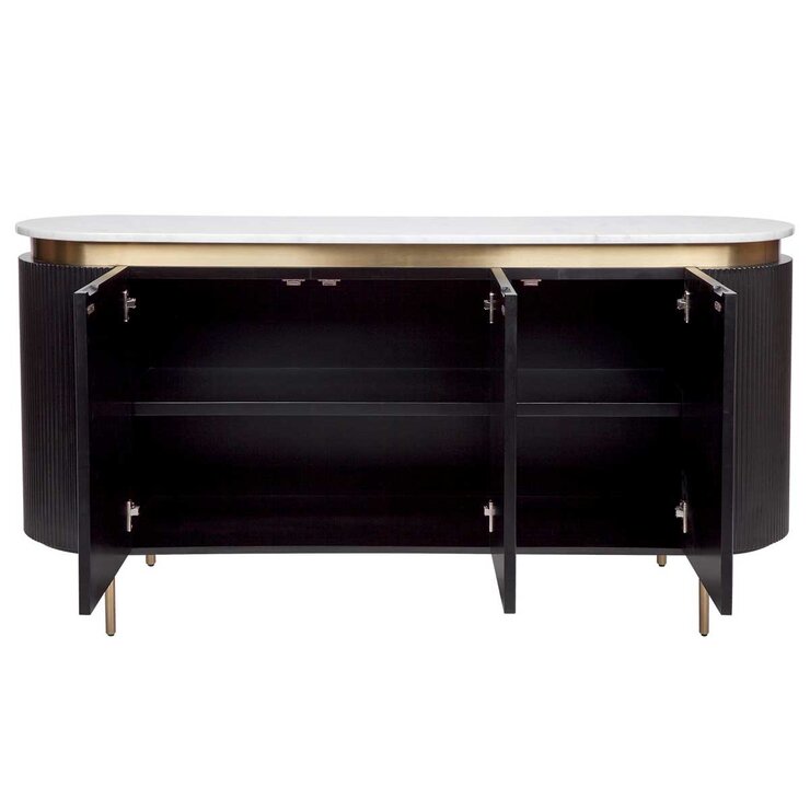 CAFE LIGHTING & LIVING Demarco Buffet Black