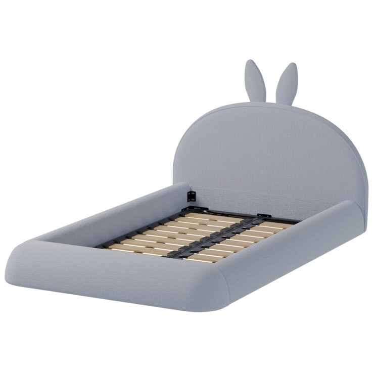 Aesthetik Kids Upholstered King Single Bed Grey