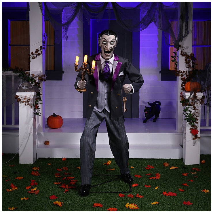 Animated Vampire Butler 6 Feet Tall Animated Vampire Butler 6 Feet Tall