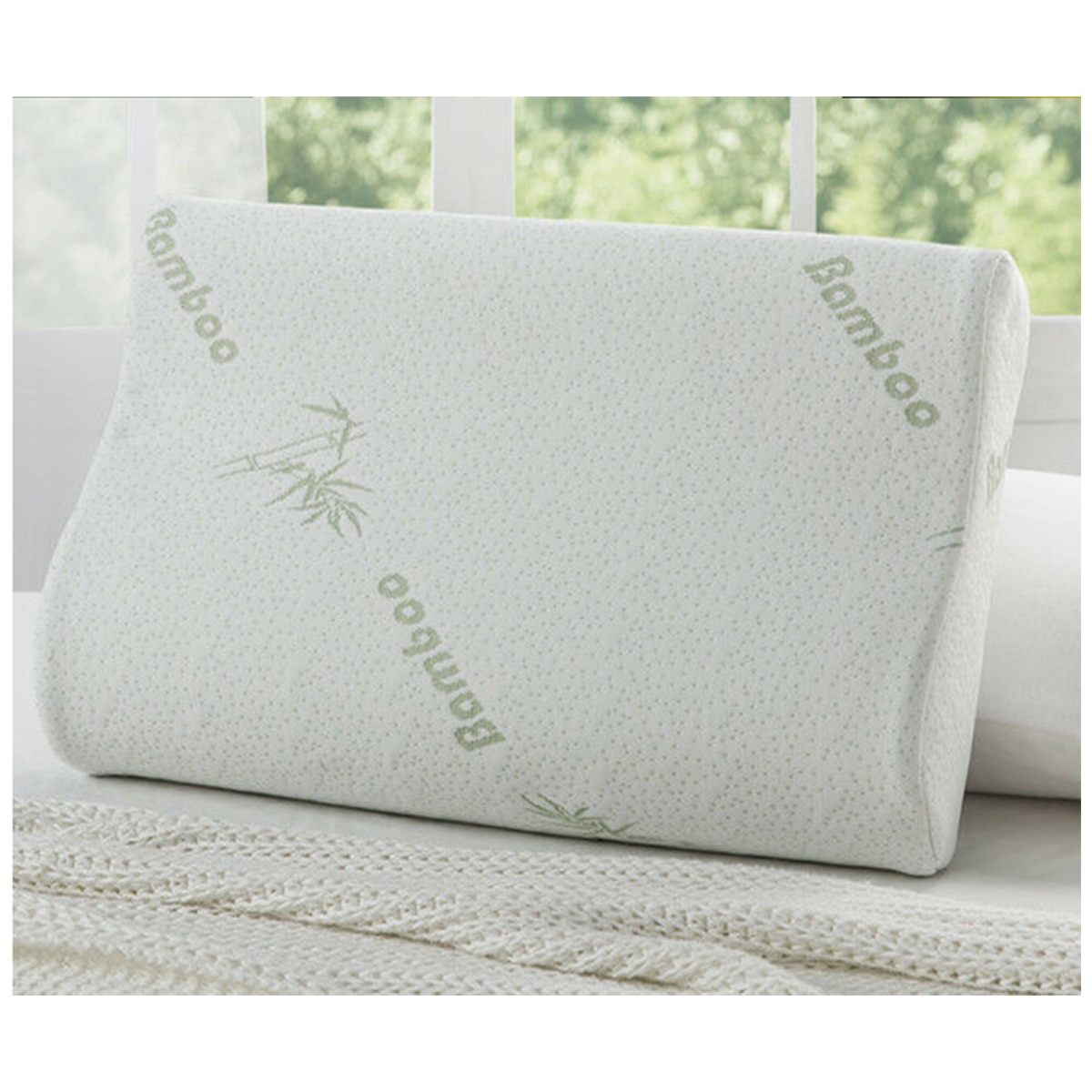 Kingtex Bamboo Memory Foam Contour Pillow