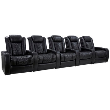 Valencia Home Theatre Tuscany Edition XL 5 Seater Black