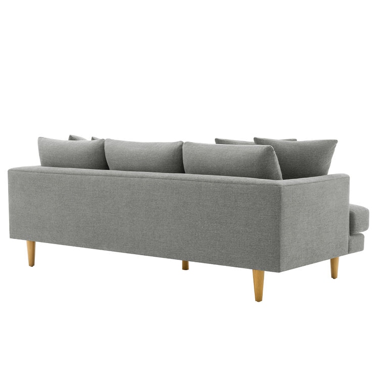 Crown Fabric Sofa Light Grey Crown Fabric Sofa Light Grey
