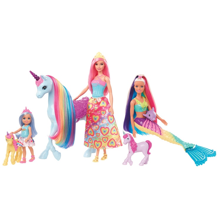 barbie dreamtopia 7 doll set