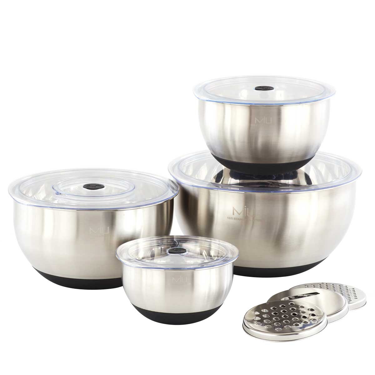 MIU Mixing Bowl with Graters 4 Piece Set
