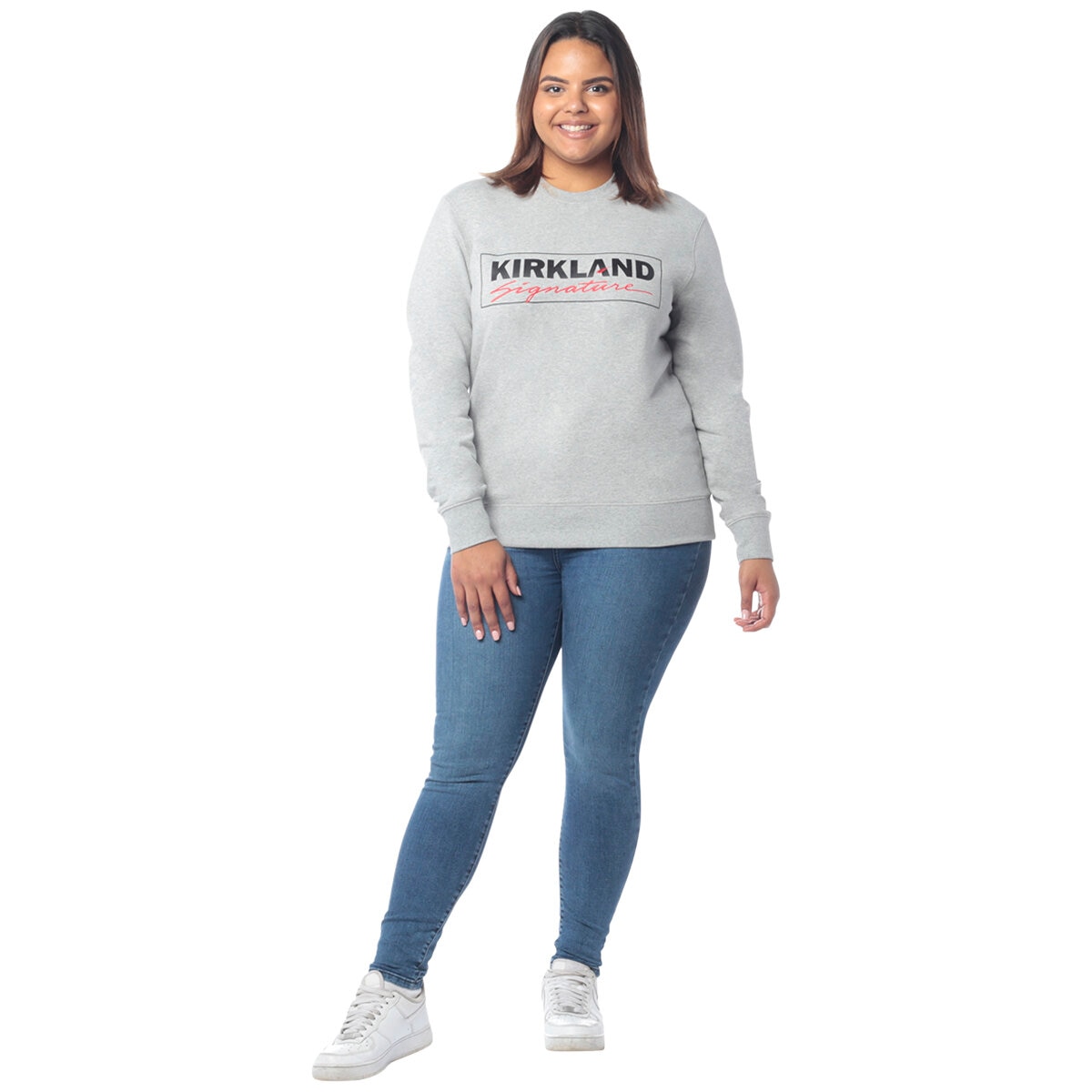 Kirkland Signature Unisex Fleece Crewneck Grey