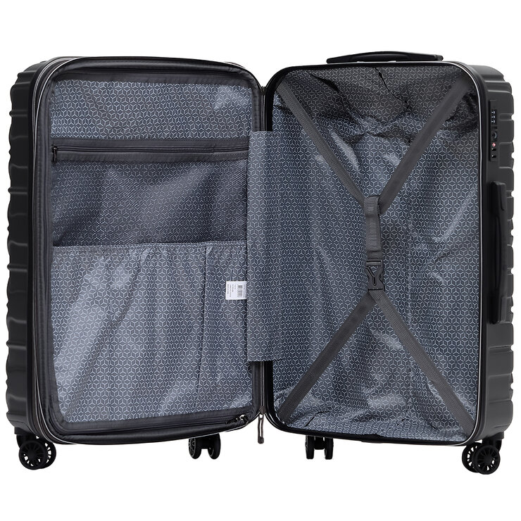 Tosca Trition Expandable Hardshell Luggage Charcoal
