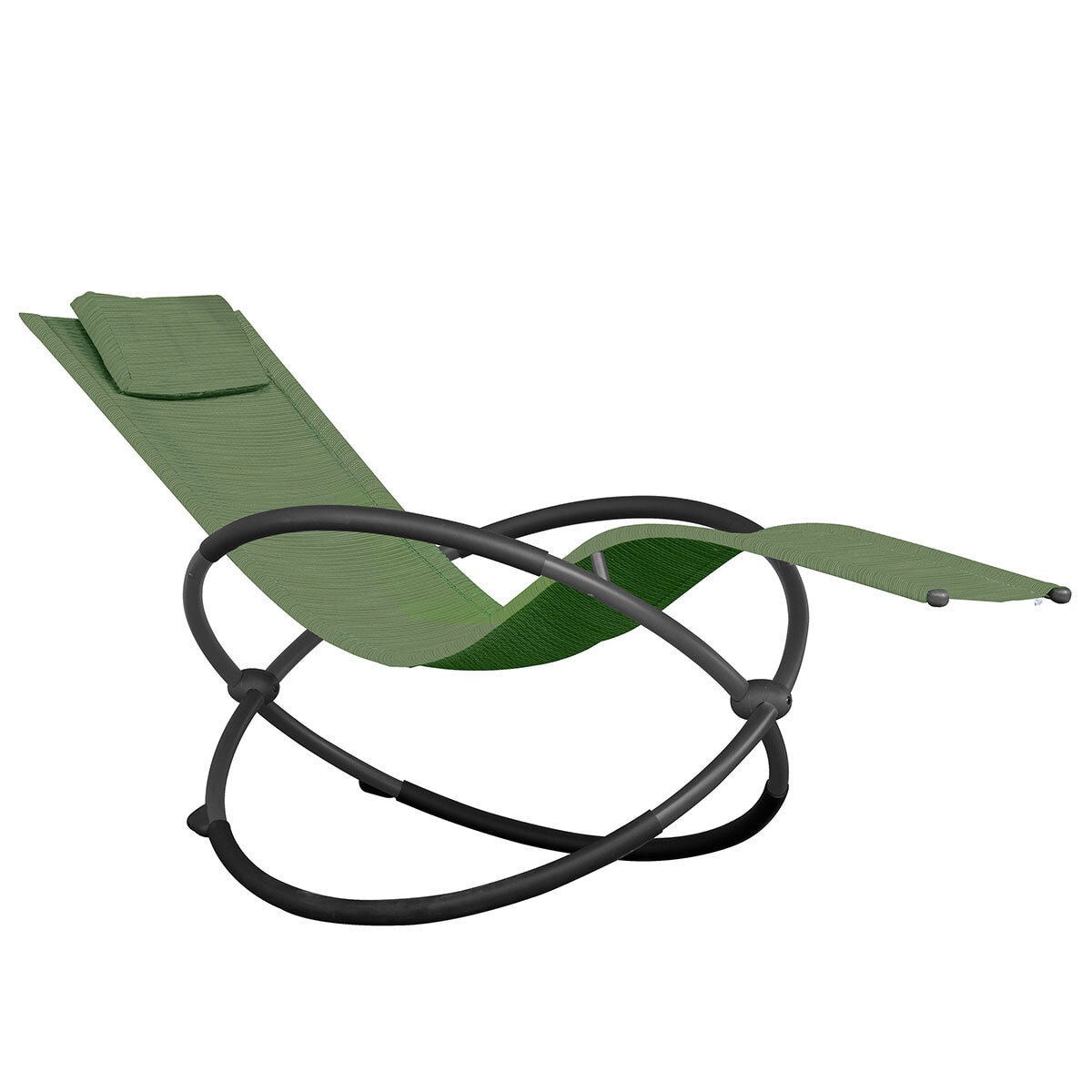 Vivere Single Orbital Lounger Olive Grove