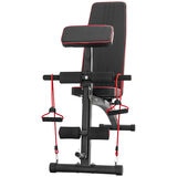 Powertrain Adjustable FID Home Gym Bench with Preacher Curl Pad