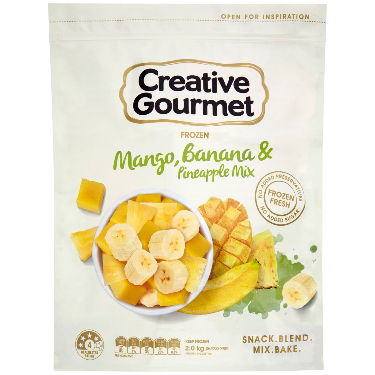 Creative Gourmet Mango Banana Pineapple Mix 2kg
