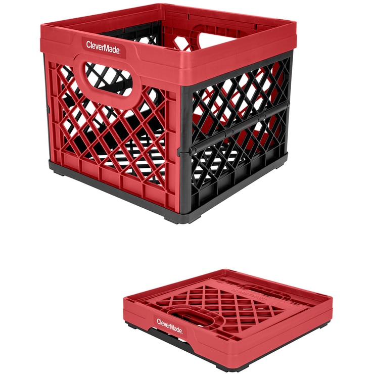 CleverMade Milk Crate Red 25L Costco Australia