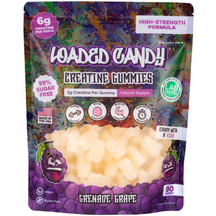 Loaded Candy Sugar Free Creatine Gummies Loaded Candy Sugar Free Creatine Gummies