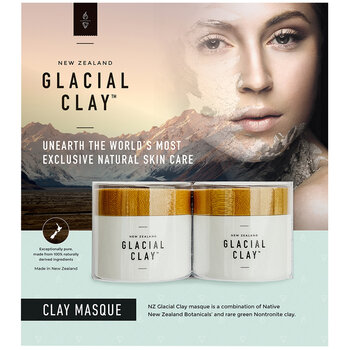 New Zealand Glacial Clay Facial Mud Mask 2 x 100g