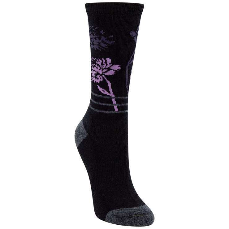 Kirkland Signature Ladies' Trail Sock 6pk Black & Purple Costco Australia