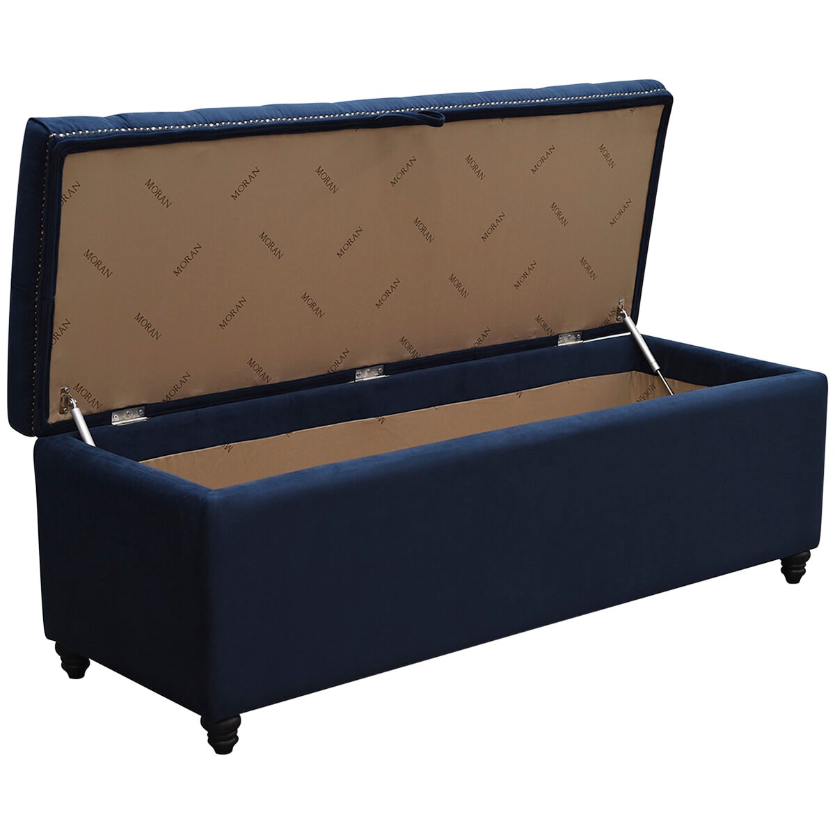 Moran Princess Storage Ottoman Blue