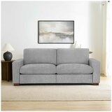 Henredon Fabric Sofa with 2 Power Footrests