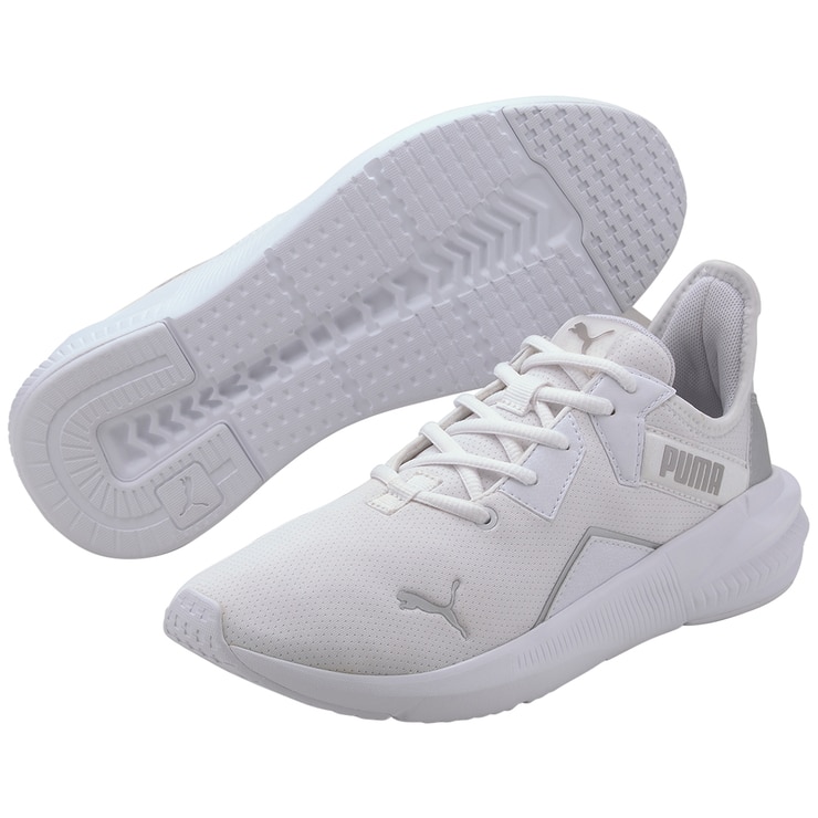 Puma Women's Platinum Metallic Training Shoe White Silver Costco