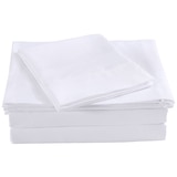 Bdirect Royal Comfort Blended Bamboo Sheet Set King - White