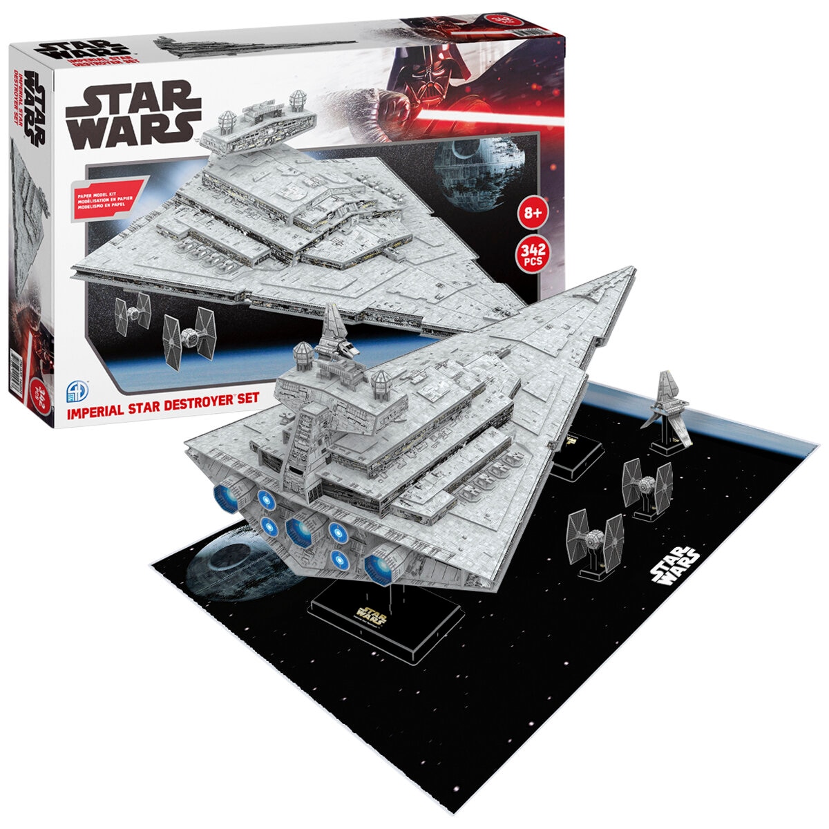 Star Wars Imperial Star Destroyer Set Paper Model Kit 342pc 4D Model