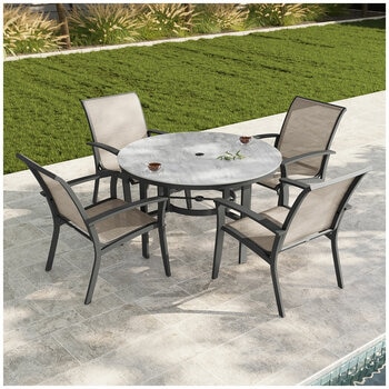 Agio Clearfield Sling Dining Set 5 Piece
