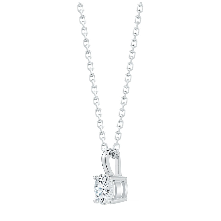 0.50ctw Princess Solitaire Pendant