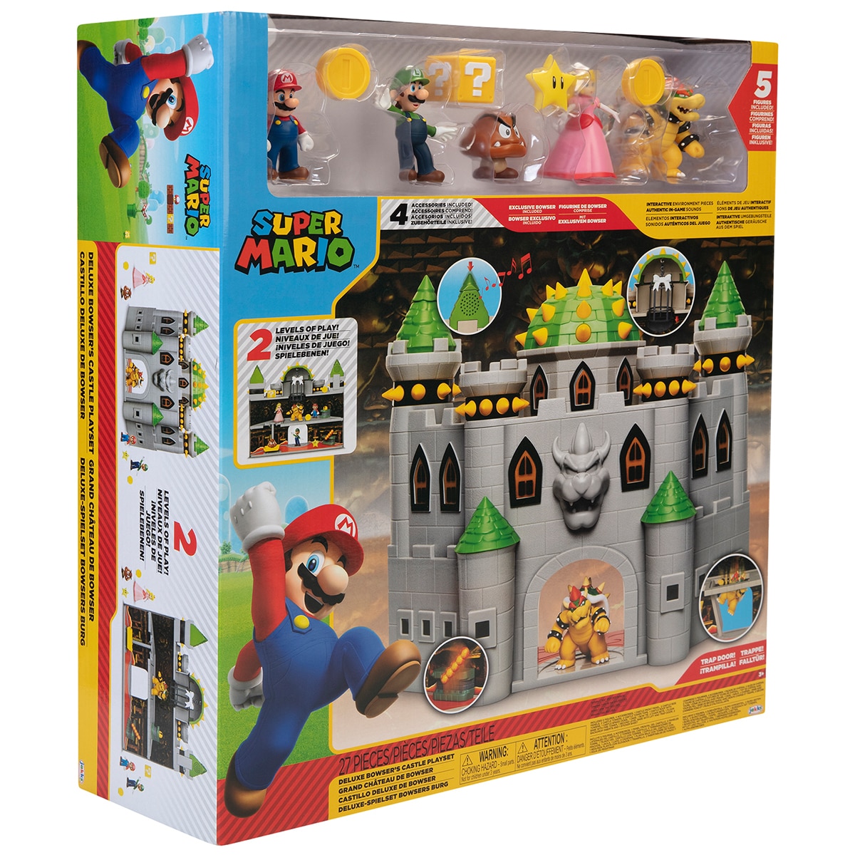 Deluxe Bowser Castle Playset with 4 extra figures Costco Australia