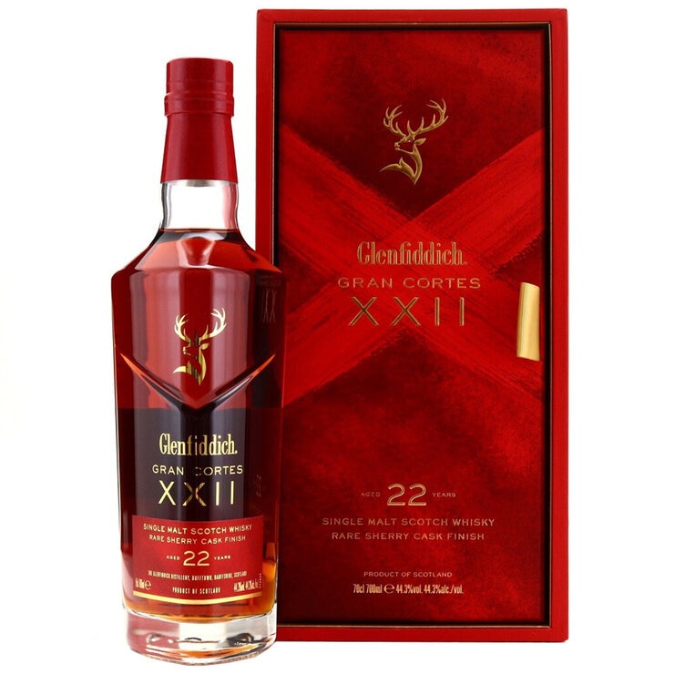 Glenfiddich 22 Year Old Gran Cortes Single Malt Whisky 700ml Glenfiddich 22 Year Old Gran Cortes Single Malt Whisky 700ml