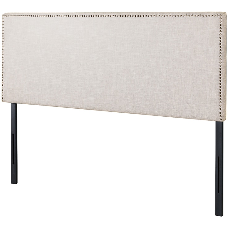 Blackstone Upholstered Nail Trim Headboard Double Taupe Costco Australia