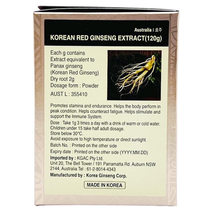 Jung Kwan Jang Korean Red Ginseng Extract 120g
