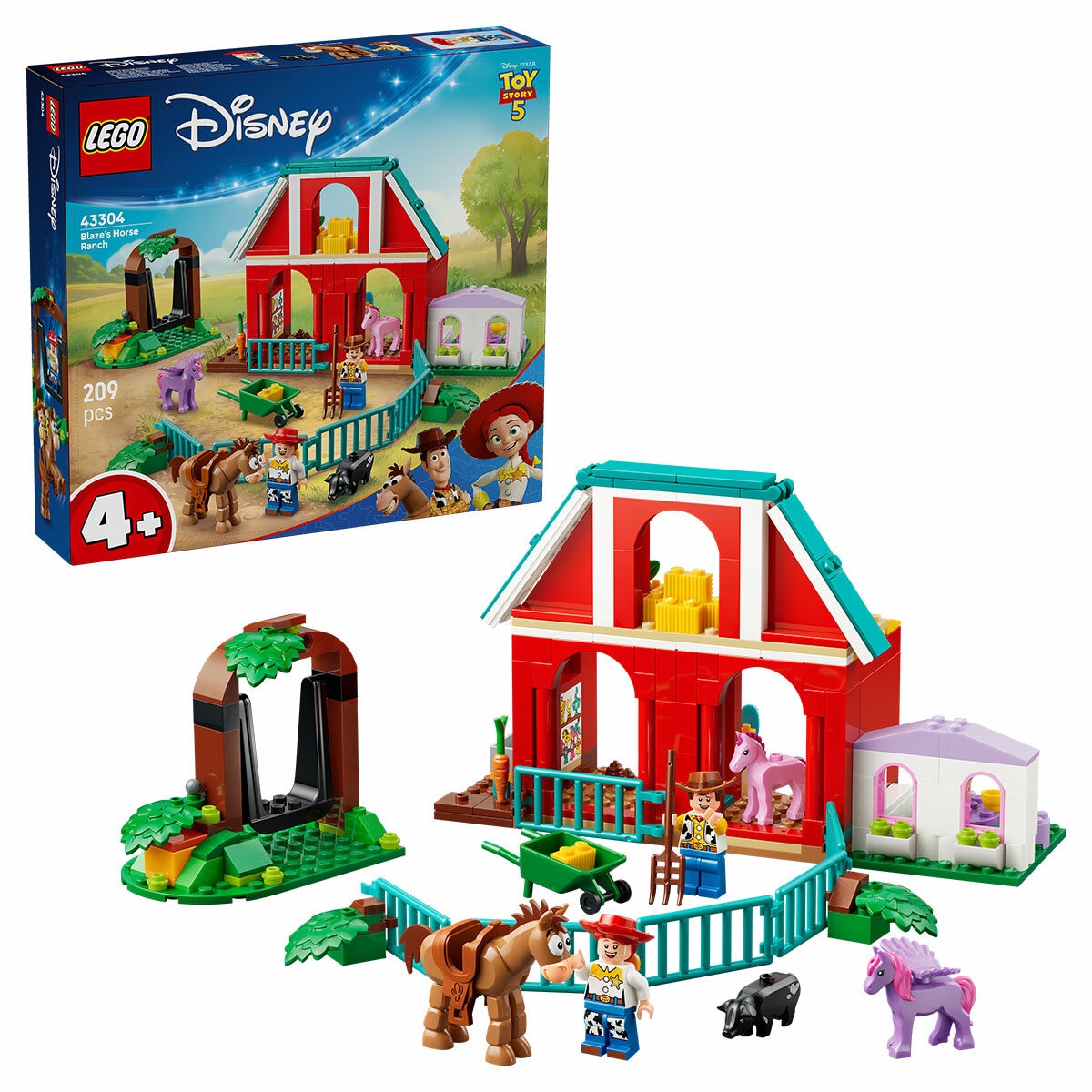 LEGO Disney and Pixar Toy Story 5 Blaze’s Horse Ranch 43304