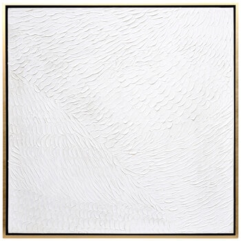CAFE LIGHTING & LIVING Snow White Canvas Painting White