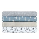 South Point Home Fashions Poly Flannel King Single Sheet Set 4 Piece