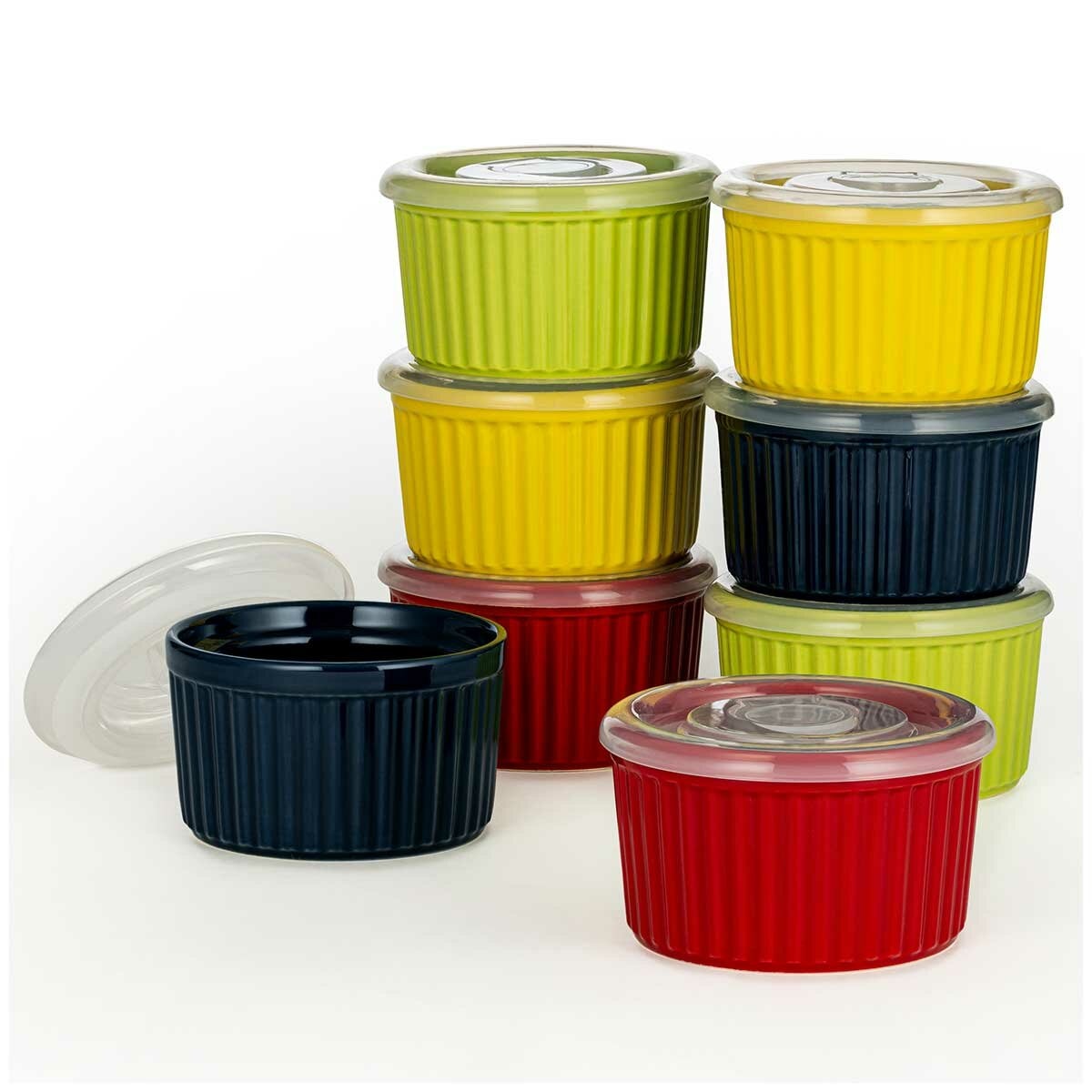 Signature Ramekin Bowls With Lid 8 Piece Set