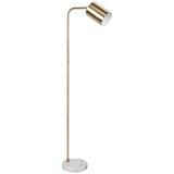 Cafe Lighting and Living Snapper Floor Lamp Gold Marble