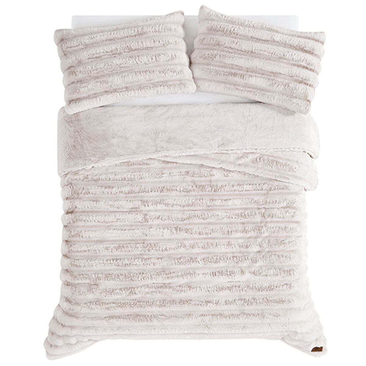 Frye Channel Comforter Queen 3 Piece Set Biscuit