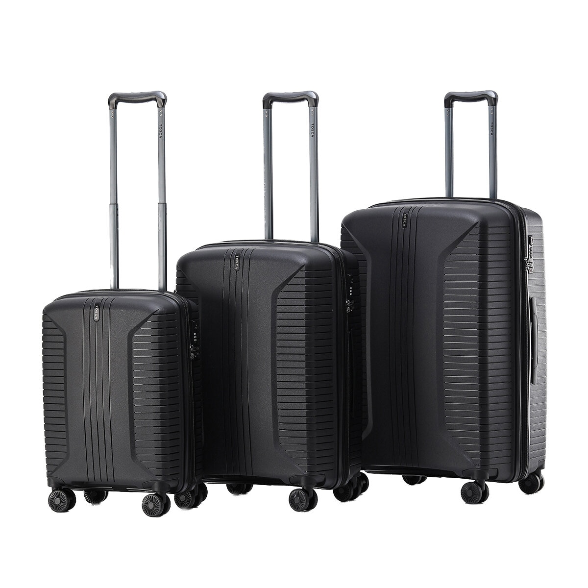 Tosca Pegasus 3 Piece Luggage Set Black