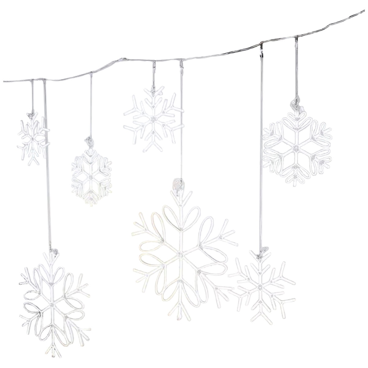 7pc Snowflake Lights