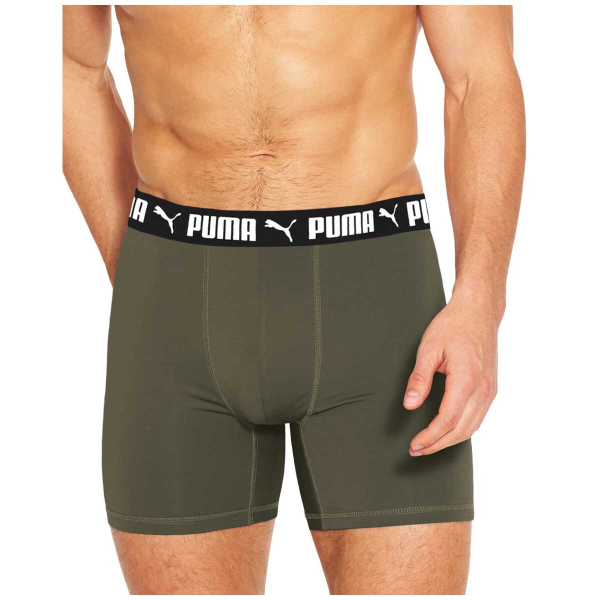 Puma Boxer 5 Pack Black Green And Grey