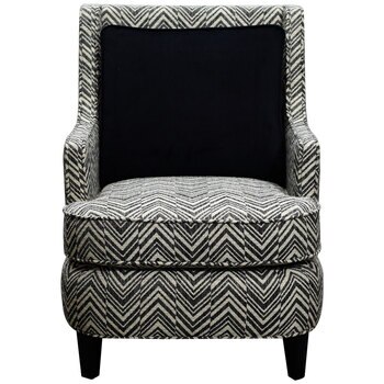 Moran Monet Plush Fabric Chair Costa Charcoal