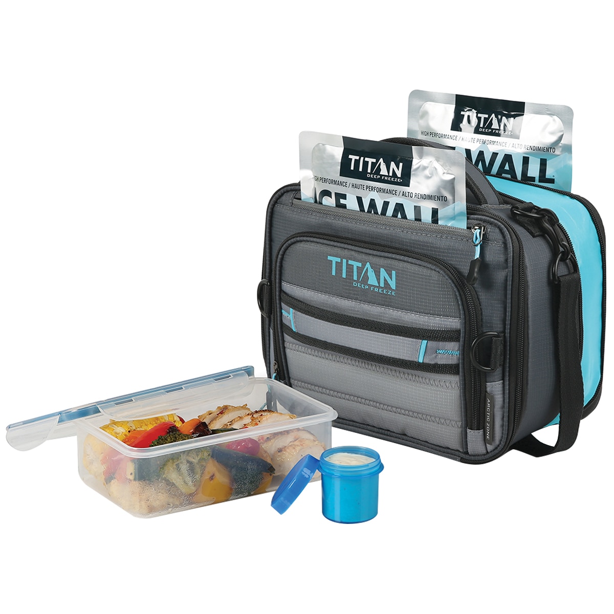 Titan Expandable Lunch Pack with Ice Packs Grey Costco Australia