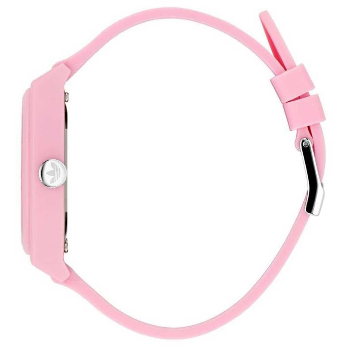 Adidas Originals Street Project Two Pink Resin Strap Analogue Watch AOST23553